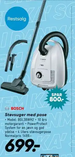 Bilka Støvsuger med pose tilbud