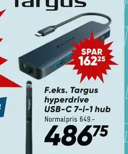 Bilka Targus hyperdrive USB-C 7-i-1 hub tilbud