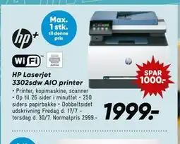 Bilka HP Laserjet 3302sdw AIO printer tilbud