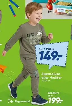 Bilka Sweatbluse eller -bukser tilbud