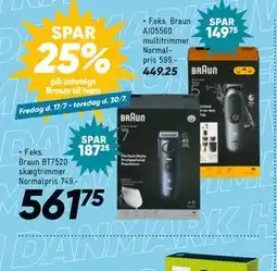 Bilka SPAR 25% på udvalgt Braun til ham tilbud