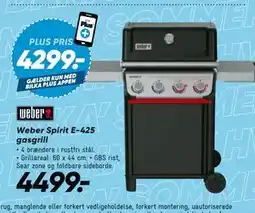 Bilka Weber Spirit E-425 gasgrill tilbud