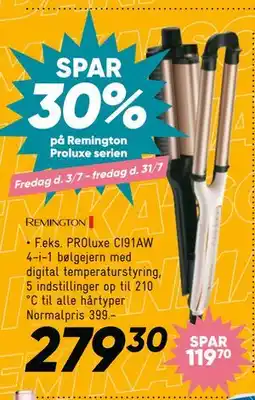 Bilka SPAR 30% på Remington Proluxe serien tilbud