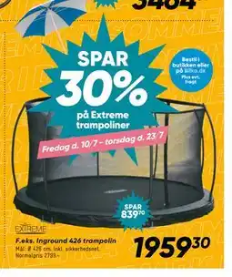 Bilka Inground 426 trampolin tilbud