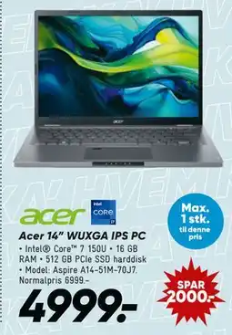 Bilka Acer 14” WUXGA IPS PC tilbud