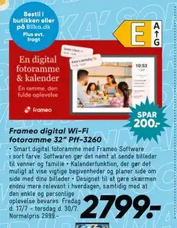 Bilka Frameo digital Wi-Fi fotoramme 32” Pff-3260 tilbud