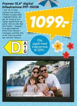 Bilka Frameo 15,6” digital billedramme PFF-1503B tilbud