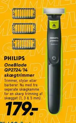 Bilka PHILIPS OneBlade QP2724/14 skægtrimmer tilbud