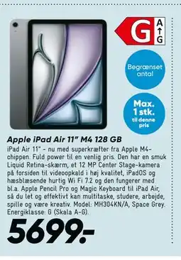 Bilka Apple iPad Air 11” M4 128 GB tilbud
