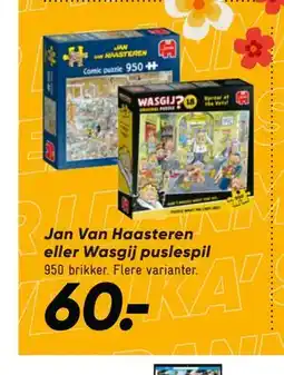 Bilka Jan Van Haasteren eller Wasgij puslespil tilbud