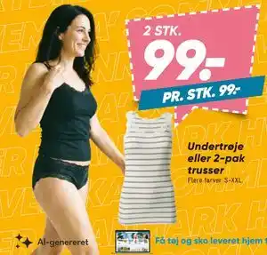 Bilka Undertrøje eller 2-pak trusser tilbud