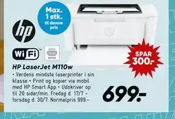 Bilka HP LaserJet M110w tilbud