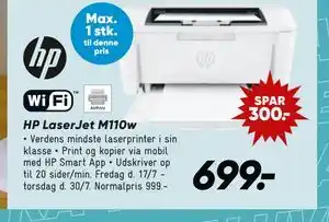 Bilka HP LaserJet M110w tilbud