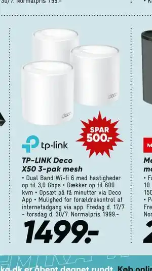 Bilka TP-LINK Deco X50 3-pak mesh tilbud