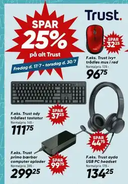 Bilka SPAR 25% på alt Trust tilbud