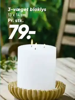 Bilka 3-væget bloklys tilbud