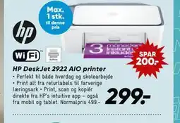 Bilka HP DeskJet 2922 AIO printer tilbud
