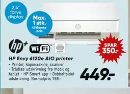 Bilka HP Envy 6120e AIO printer tilbud