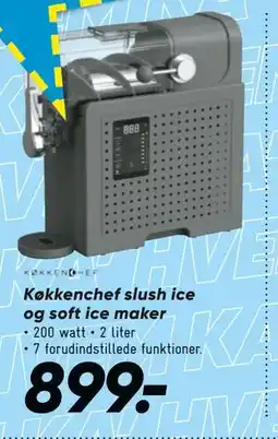 Bilka Køkkenchef slush ice og soft ice maker tilbud
