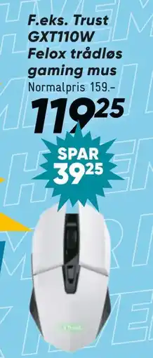 Bilka Trust GXT110W Felox trådløs gaming mus tilbud