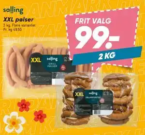 Bilka XXL pølser tilbud