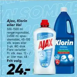 Bilka Ajax, Klorin eller Vel tilbud