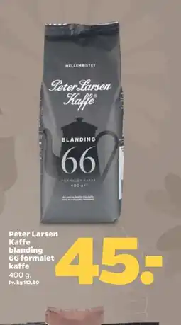 Netto Peter Larsen Kaffe blanding 66 formalet kaffe tilbud