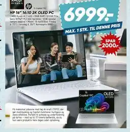 Bilka HP 16” 16:10 2K OLED PC tilbud
