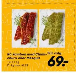 Bilka Rå kamben med Chimichurri eller Mesquit tilbud