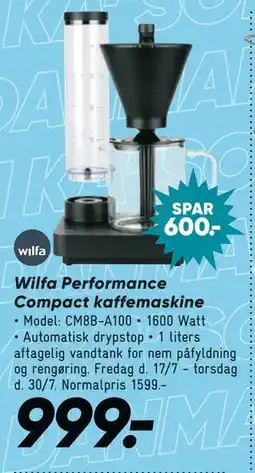 Bilka Wilfa Performance Compact kaffemaskine tilbud