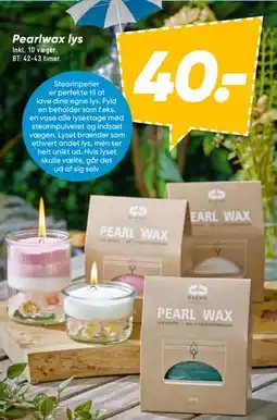 Bilka Pearlwax lys tilbud