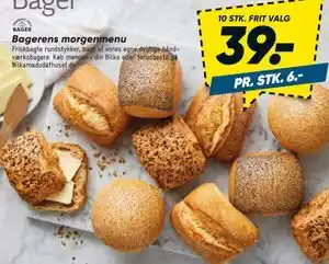 Bilka Bagerens morgenmenu tilbud