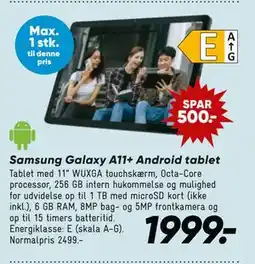 Bilka Samsung Galaxy A11+ Android tablet tilbud