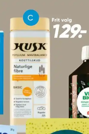 Bilka Husk kosttilskud eller mælkesyrebakterier tilbud