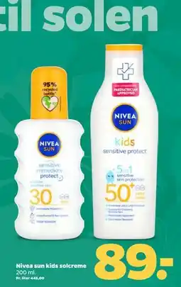 Netto Nivea sun kids solcreme tilbud