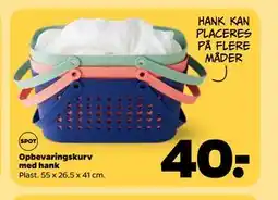 Netto Opbevaringskurv med hank tilbud