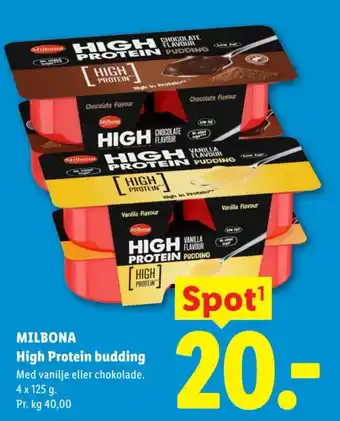 Lidl MIlbona High Protein budding tilbud