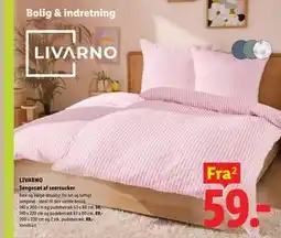 Lidl LIVARNO Sengesæt af seersucker tilbud
