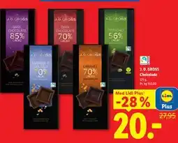 Lidl J. D. GROSS Chokolade, App-pris tilbud