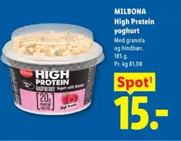 Lidl Milbona High Protein yoghurt tilbud