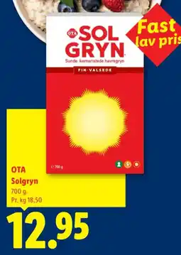Lidl Ota Solgryn tilbud