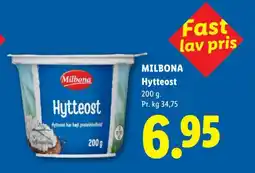 Lidl Milbona Hytteost tilbud