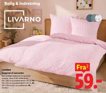 Livarno Sengesæt af seersucke