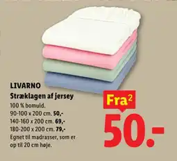 Lidl LIVARNO Stræklagen af jersey tilbud