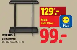 Lidl Livarno Blomsterreol tilbud