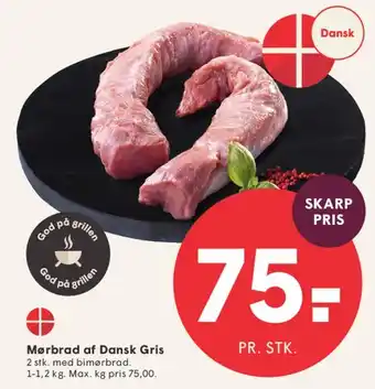 SPAR Mørbrad af Dansk Gris tilbud