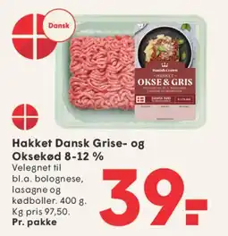SPAR Hakket Dansk grise- og oksekød 8-12% tilbud