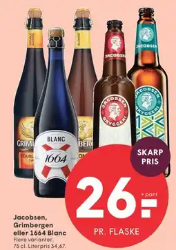 SPAR Jacobsen, Grimbergen eller 1664 Blanc tilbud