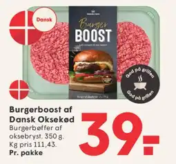 SPAR Burgerboost af Dansk Oksekød tilbud