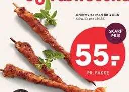 SPAR Grillfakler med BBQ Rub tilbud